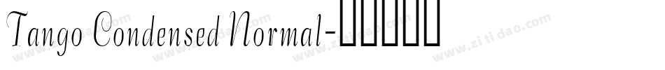 Tango Condensed Normal字体转换
